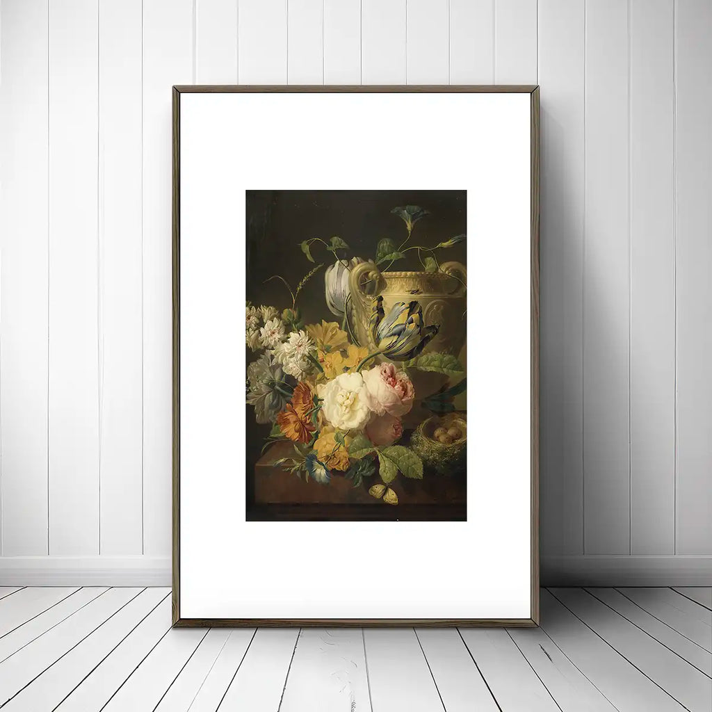 Flowers by a Stone Vase printable by Peter Faes - Printable.app