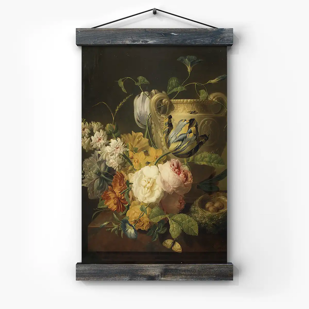 Flowers by a Stone Vase printable by Peter Faes - Printable.app