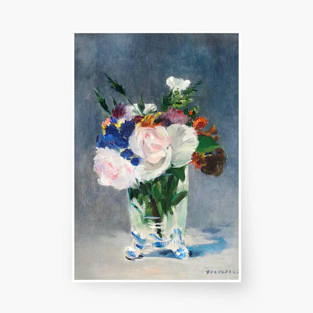 Flowers in a Crystal Vase printable by Edouard Manet - Printable.app