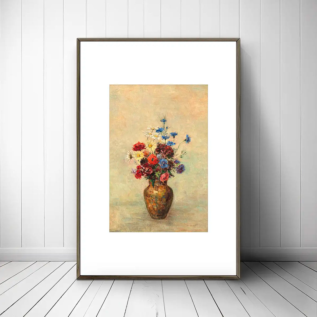 Flowers in a Vase printable by Odilon Redon - Printable.app