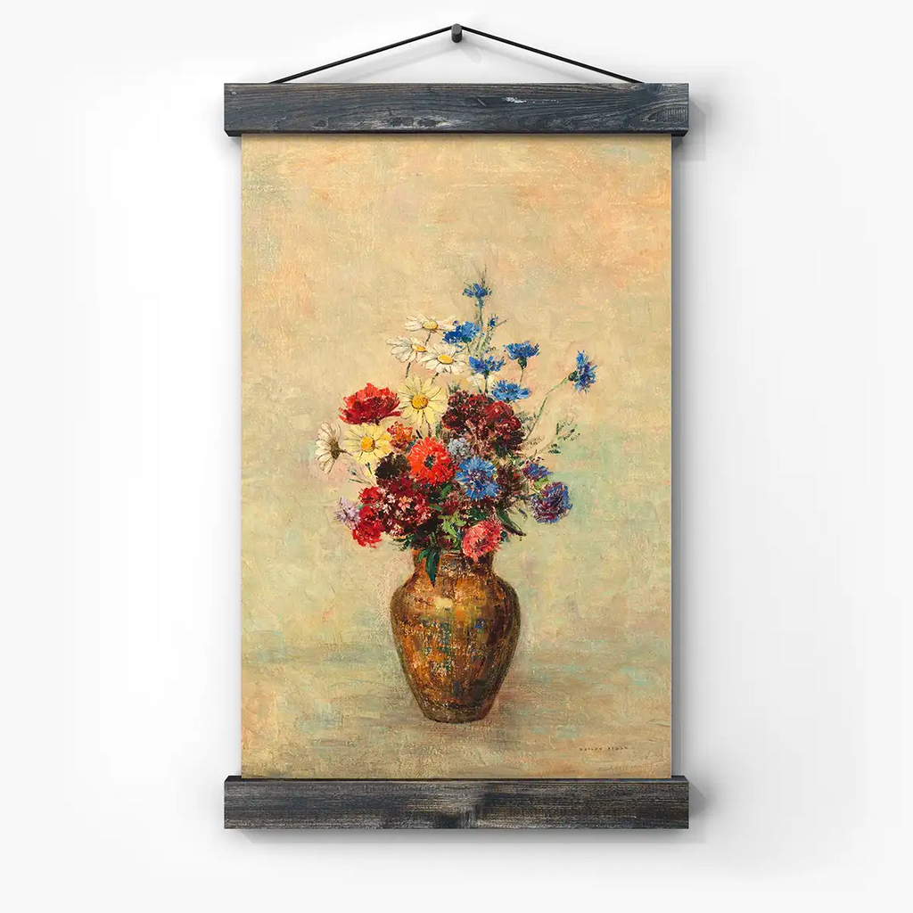 Flowers in a Vase printable by Odilon Redon - Printable.app