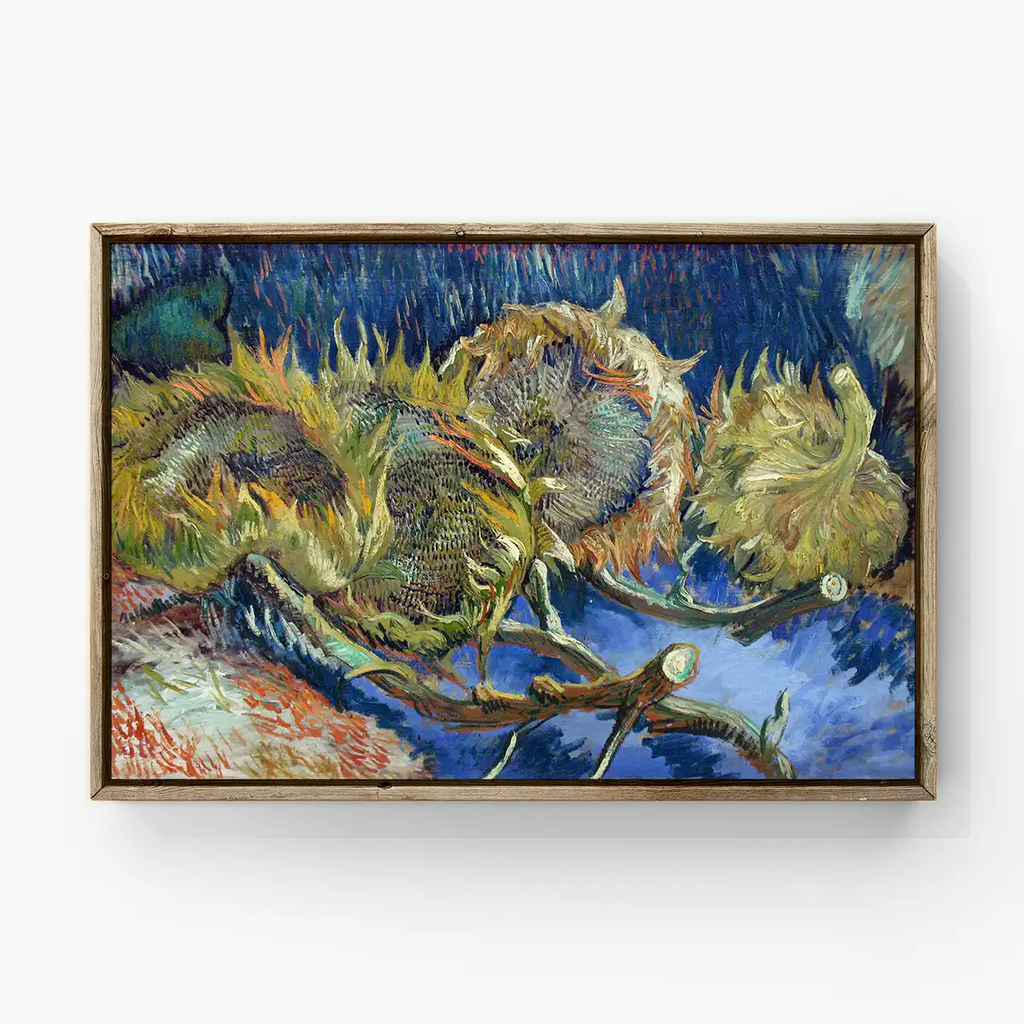 Four Withered Sunflowers printable by Vincent van Gogh - Printable.app