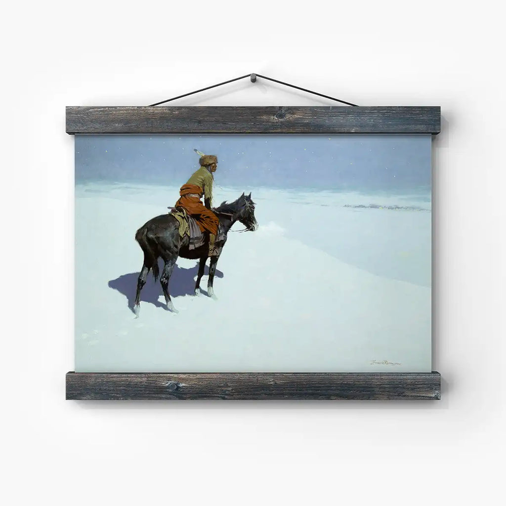 Friends or Foes? (The Scout) printable by Frederic Remington - Printable.app