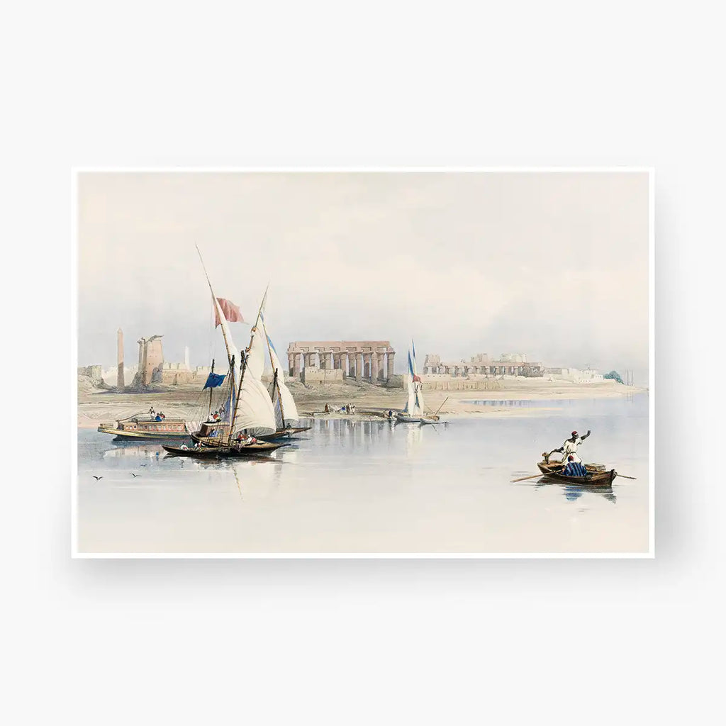 General view of Esouan and the Island of Elephantine printable by David Roberts - Printable.app