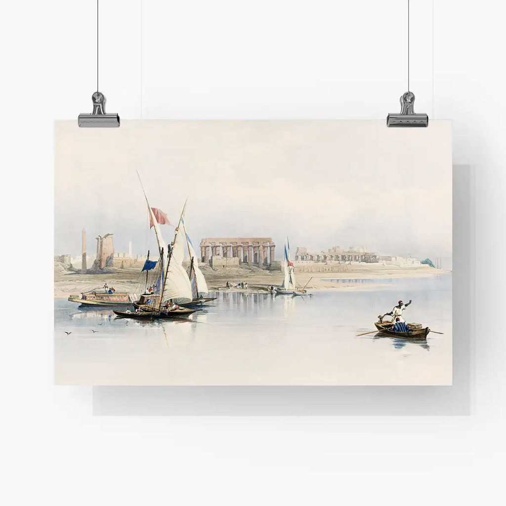 General view of Esouan and the Island of Elephantine printable by David Roberts - Printable.app