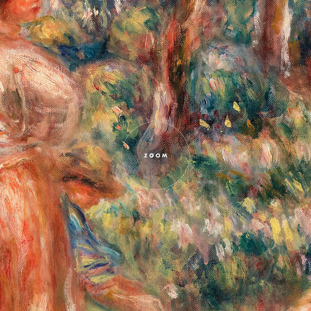 Girls in a Landscape (Jeunes filles dans un paysage) printable by Pierre-Auguste Renoir - Printable.app