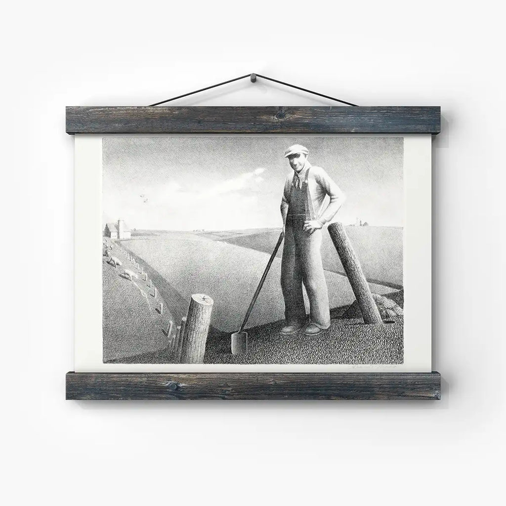 Grant Wood's In the Spring printable by Grant Wood - Printable.app