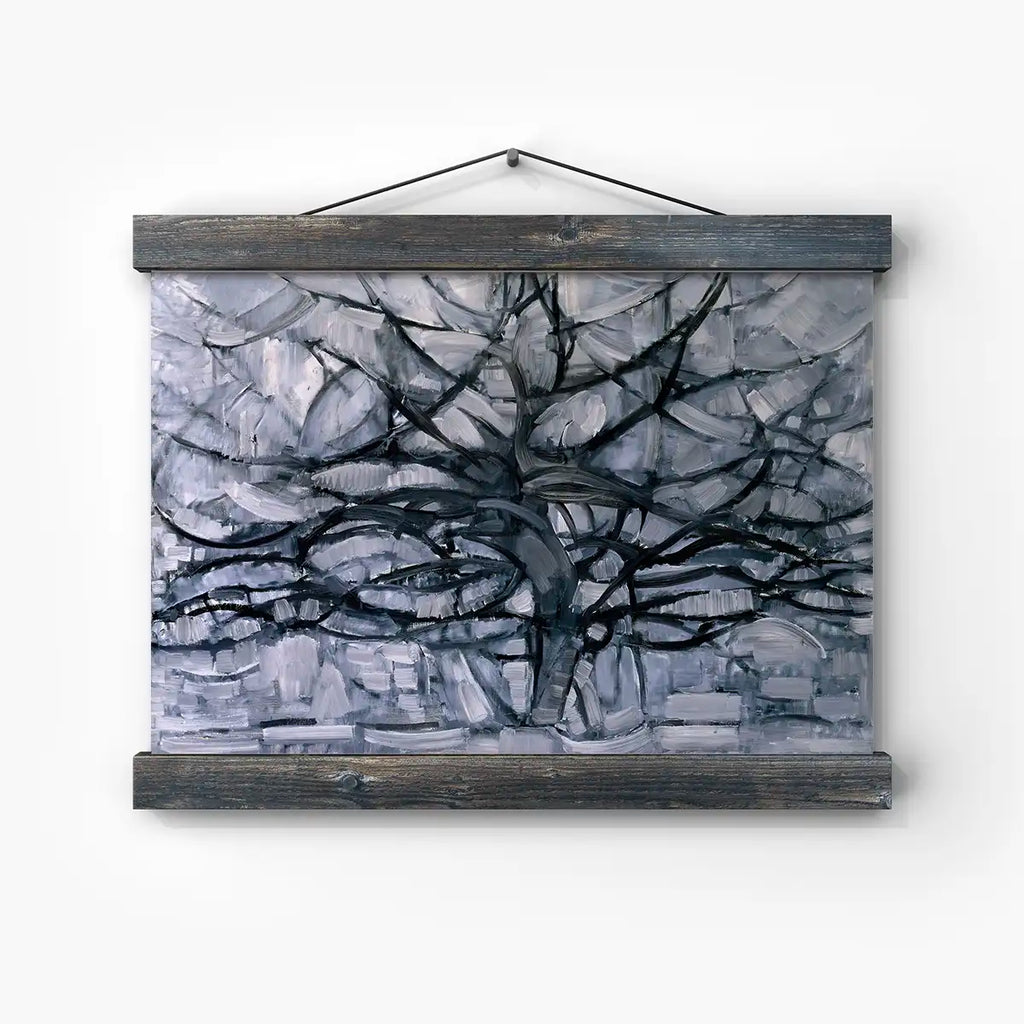 Gray Tree printable by Piet Mondrian - Printable.app