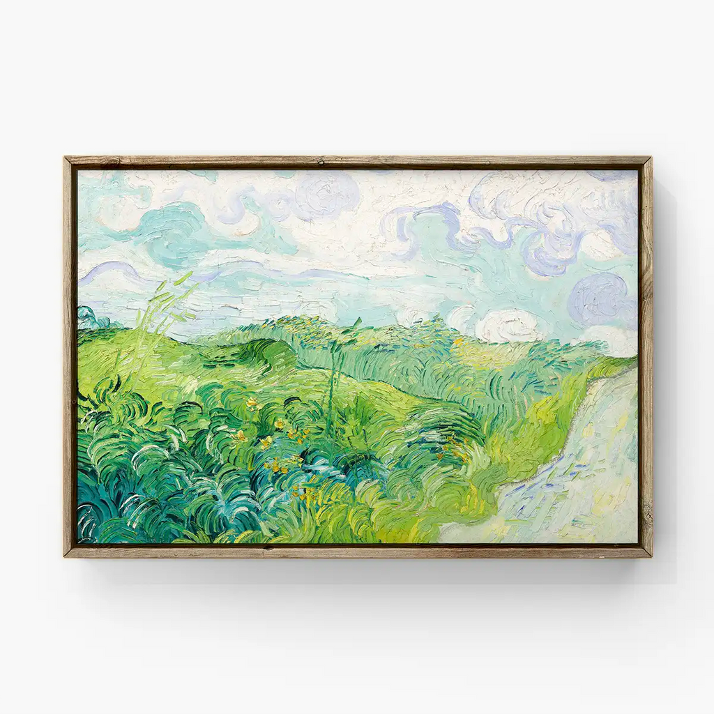 Green Wheat Fields, Auvers printable by Vincent Van Gogh - Printable.app