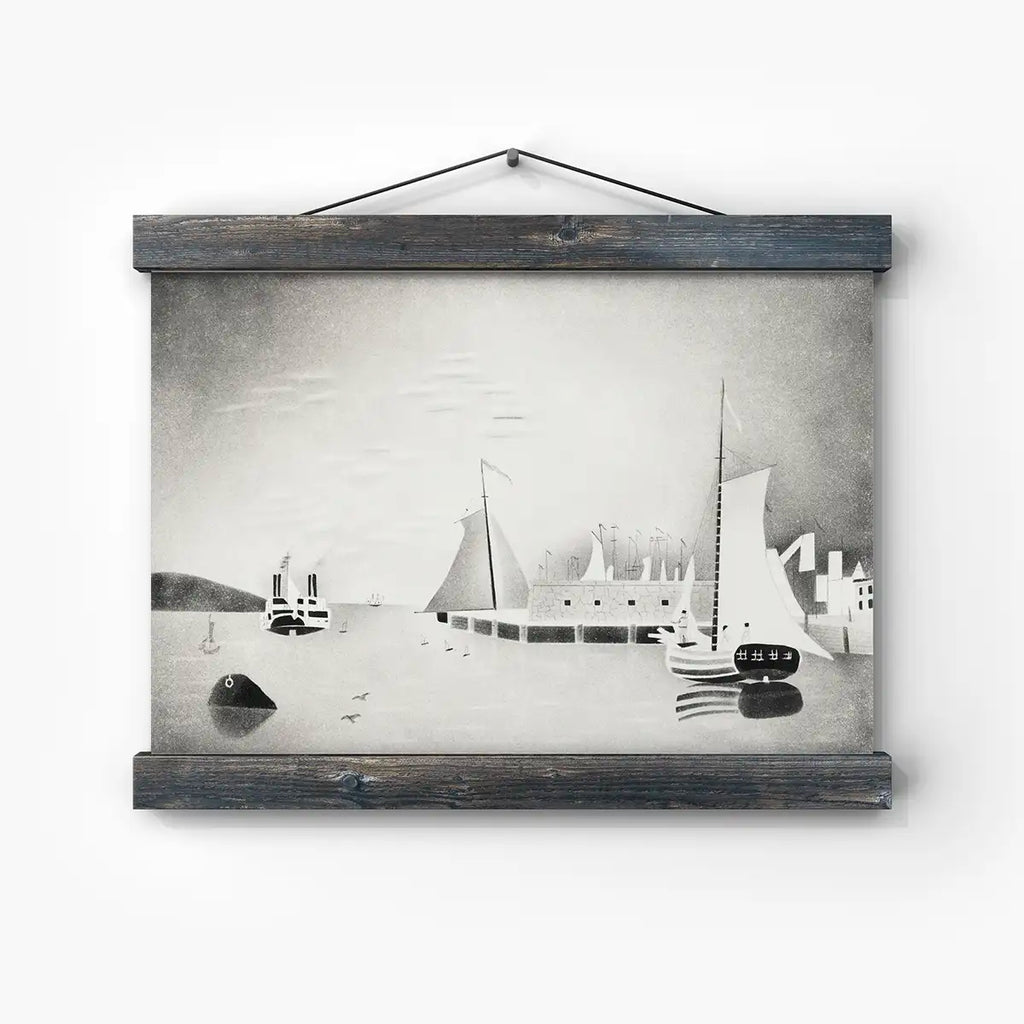 Harbor Scene printable by Mary Altha Nims - Printable.app