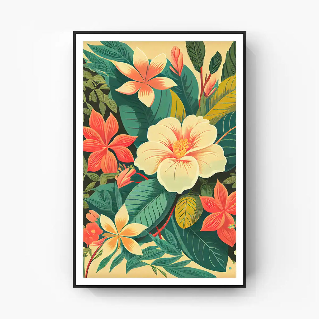 Hawaiian Gardenia Floral Poster printable by Hawaiian - Printable.app