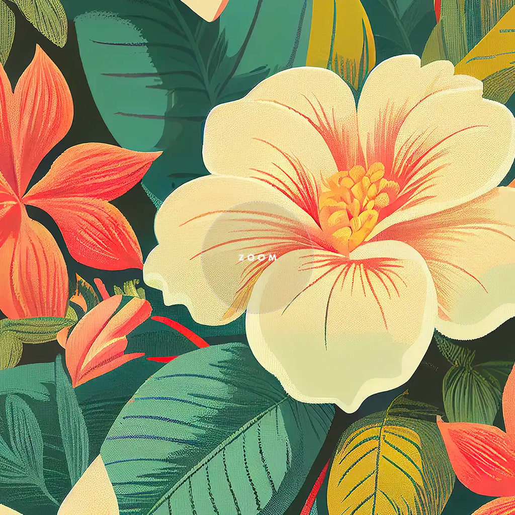 Hawaiian Gardenia Floral Poster printable by Hawaiian - Printable.app