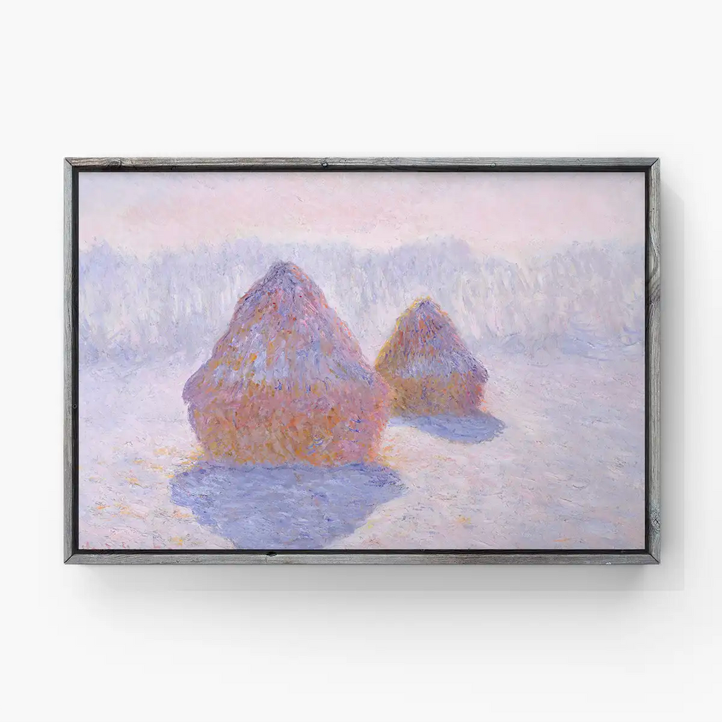 Haystacks (Effect of Snow and Sun) printable by Claude Monet - Printable.app