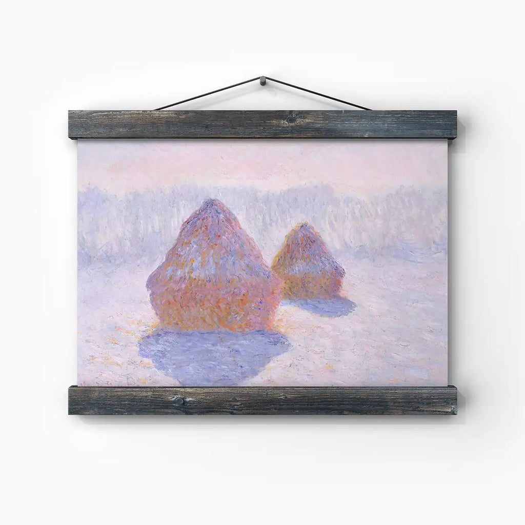 Haystacks (Effect of Snow and Sun) printable by Claude Monet - Printable.app