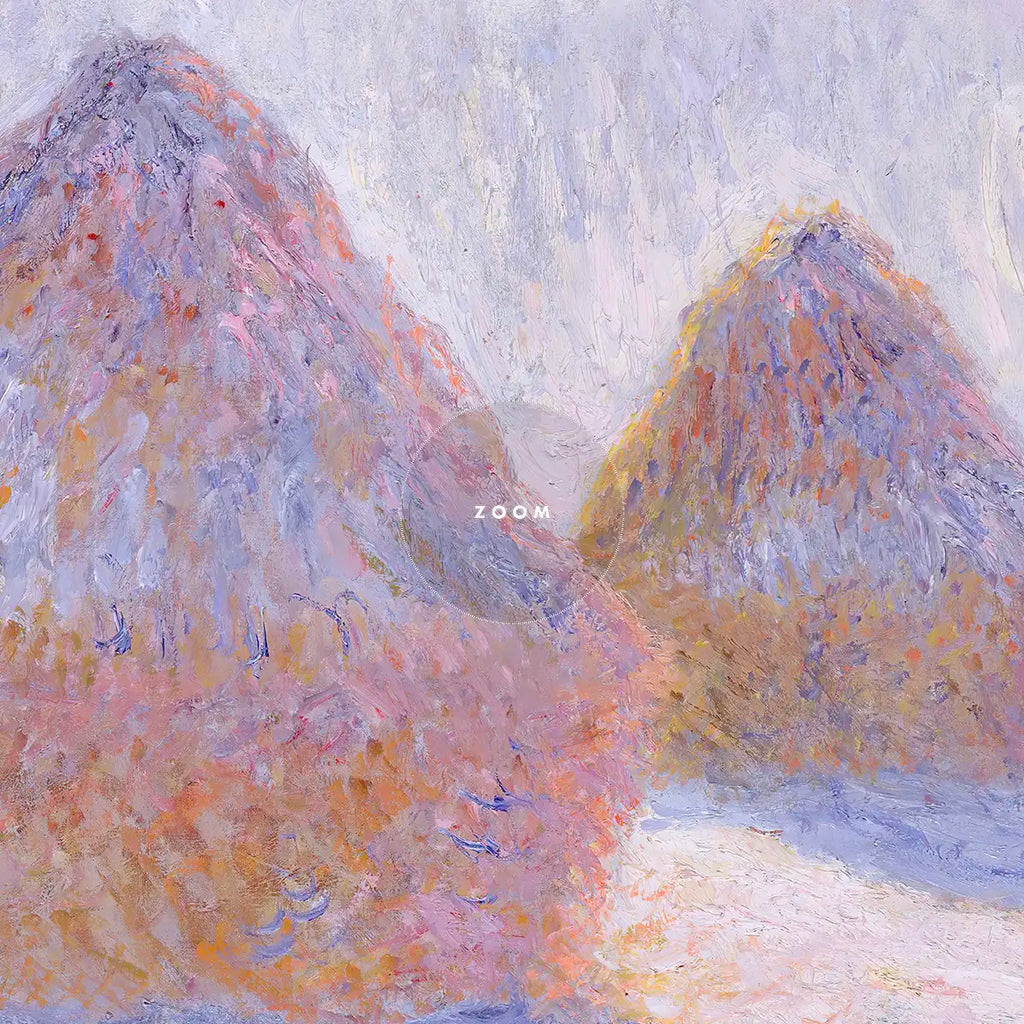 Haystacks (Effect of Snow and Sun) printable by Claude Monet - Printable.app