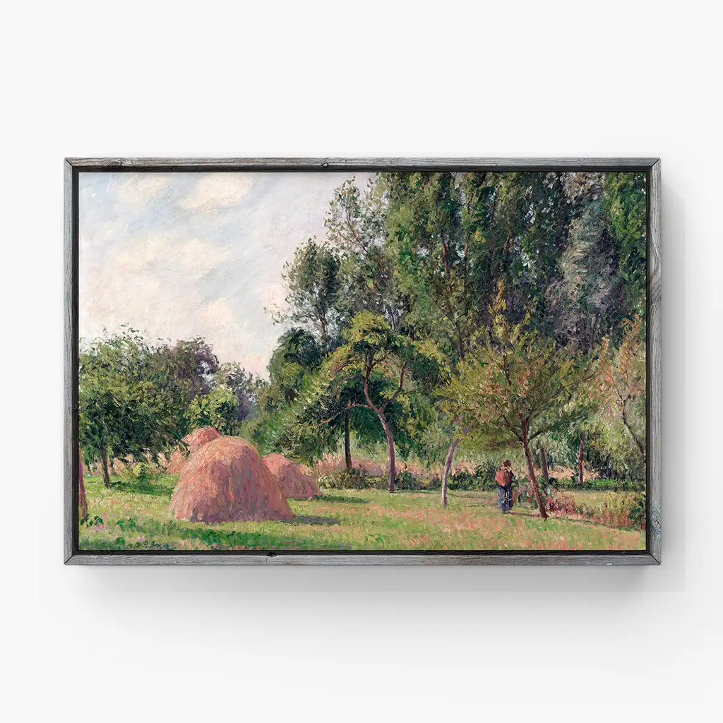 Haystacks, Morning, Éragny printable by Camille Pissarro - Printable.app
