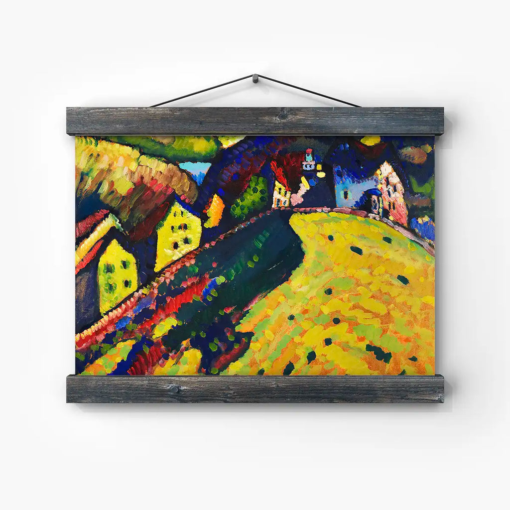 Houses at Murnau printable by Wassily Kandinsky - Printable.app