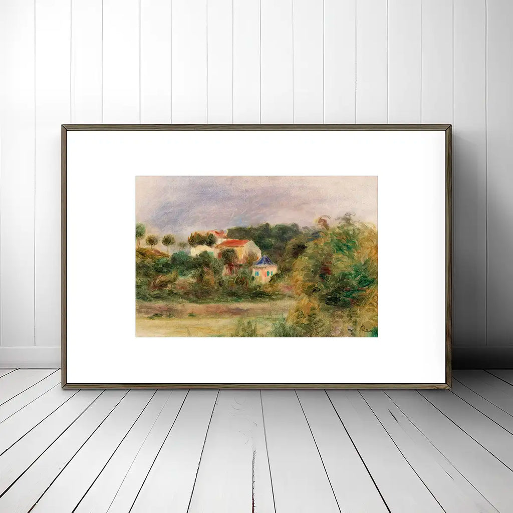 Houses in a Park (Maisons dans un parc) printable by Pierre-Auguste Renoir - Printable.app