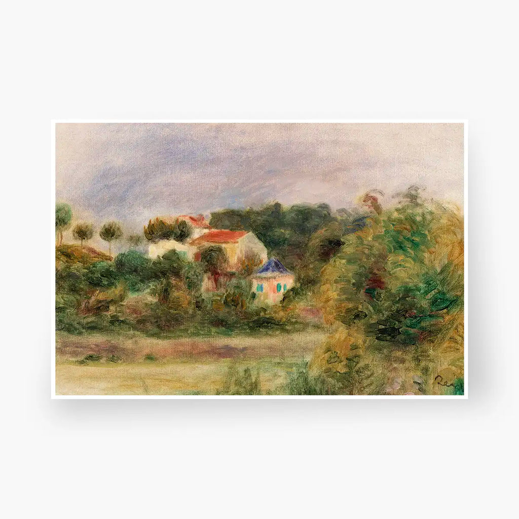 Houses in a Park (Maisons dans un parc) printable by Pierre-Auguste Renoir - Printable.app