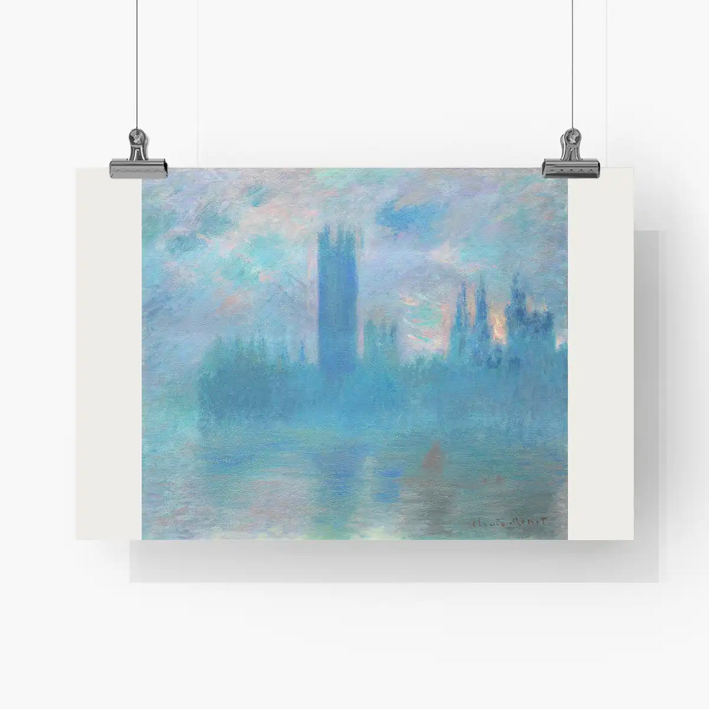 Houses of Parliament, London printable by Claude Monet - Printable.app