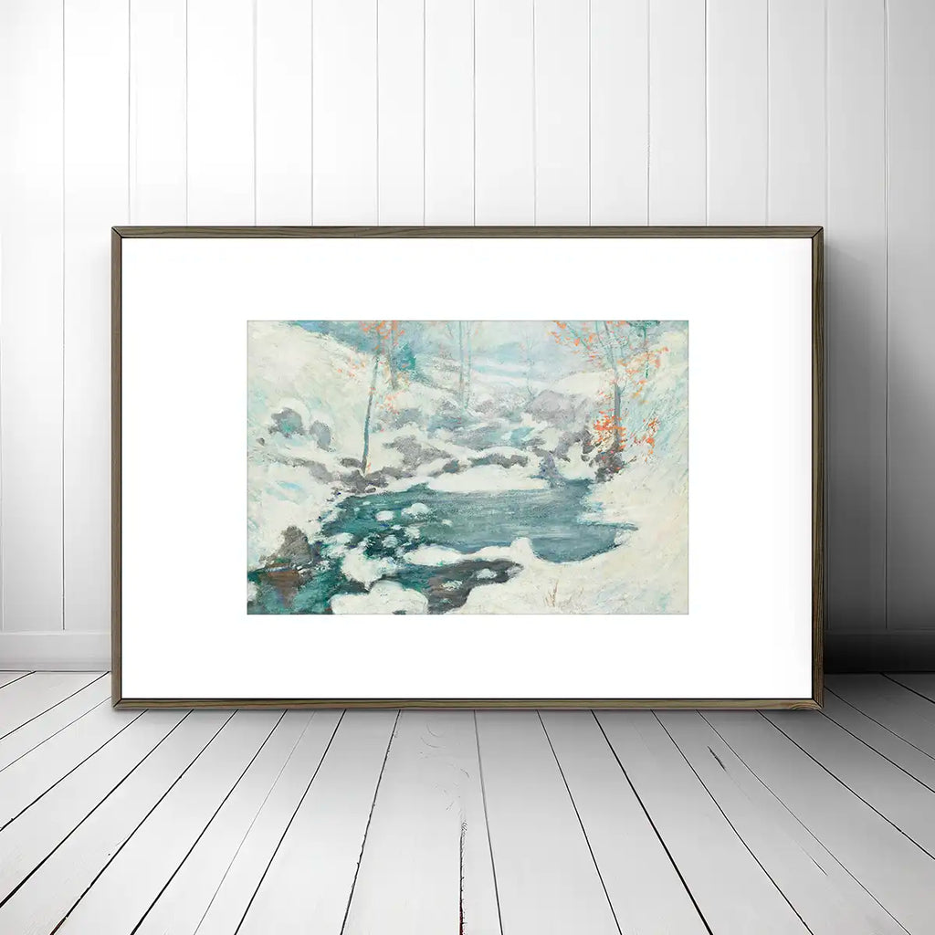 Icebound printable by John Henry Twachtman - Printable.app