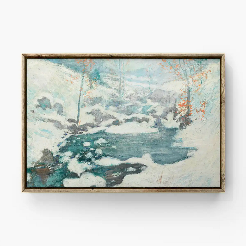 Icebound printable by John Henry Twachtman - Printable.app