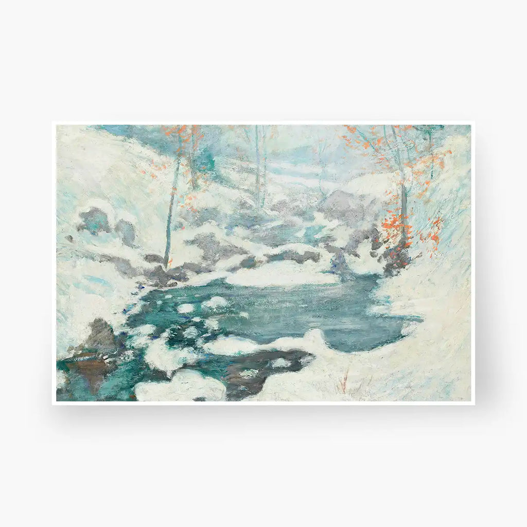 Icebound printable by John Henry Twachtman - Printable.app