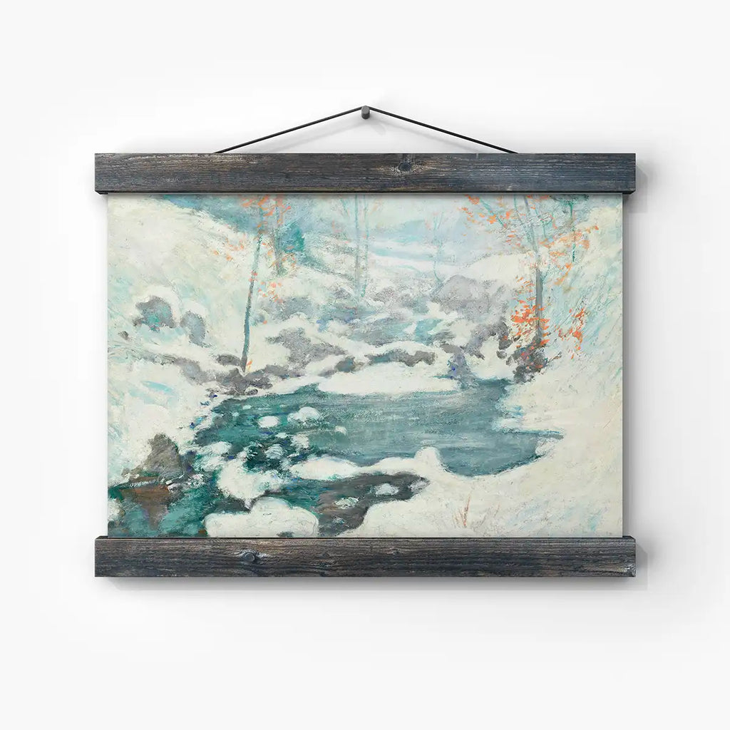 Icebound printable by John Henry Twachtman - Printable.app