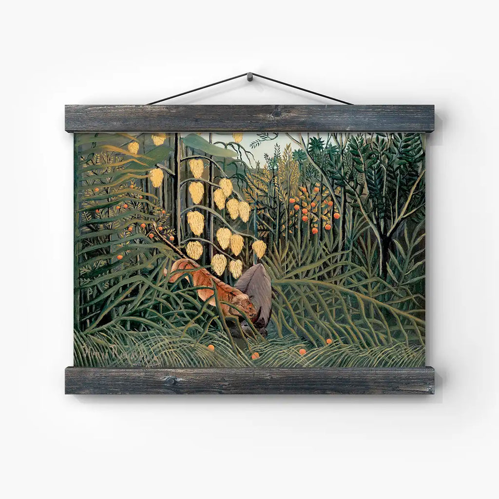 In a Tropical Forest printable by Henri Rousseau - Printable.app