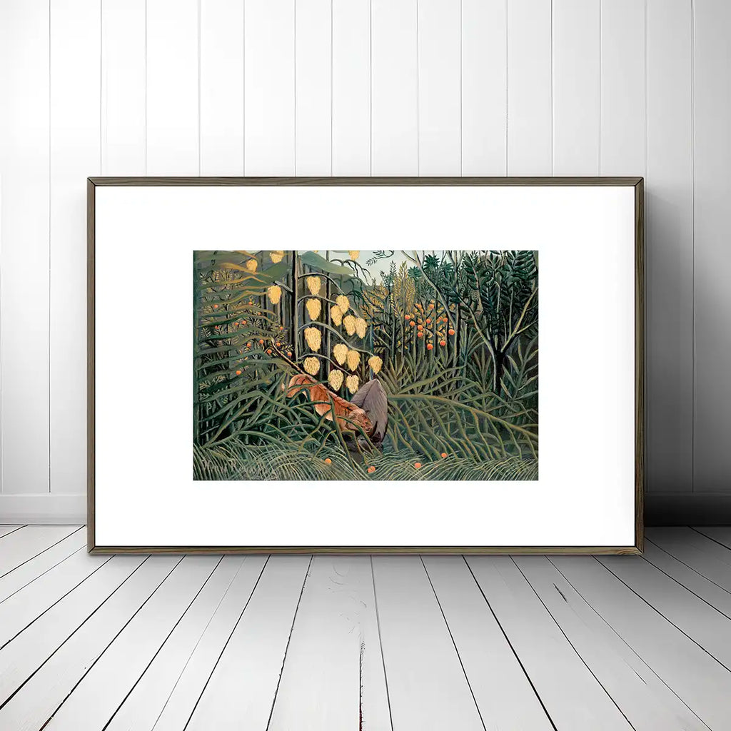 In a Tropical Forest printable by Henri Rousseau - Printable.app