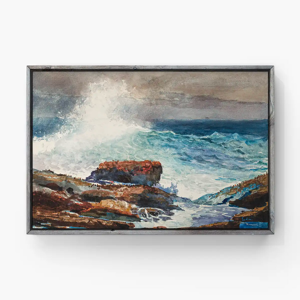 Incoming Tide, Scarboro, Maine printable by Winslow Homer - Printable.app