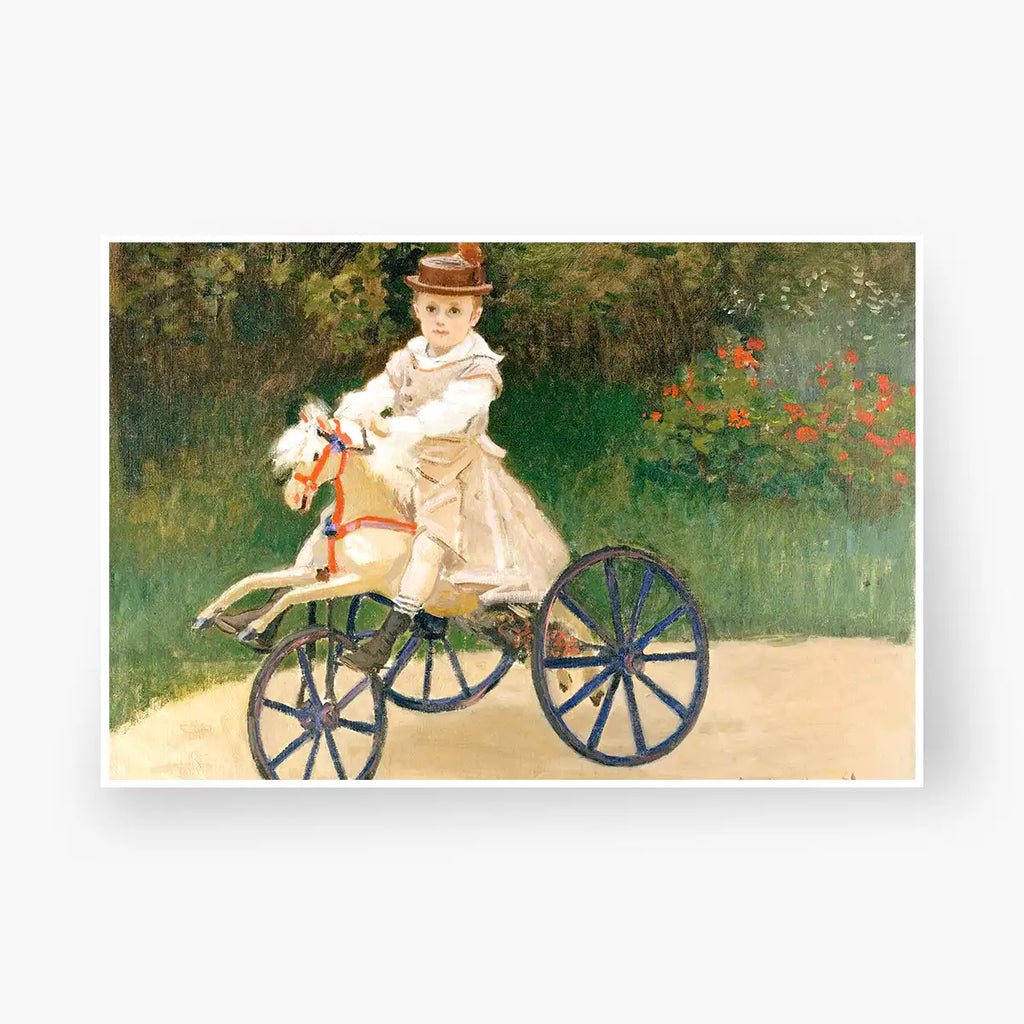 Jean Monet on His Hobby Horse printable by Claude Monet - Printable.app