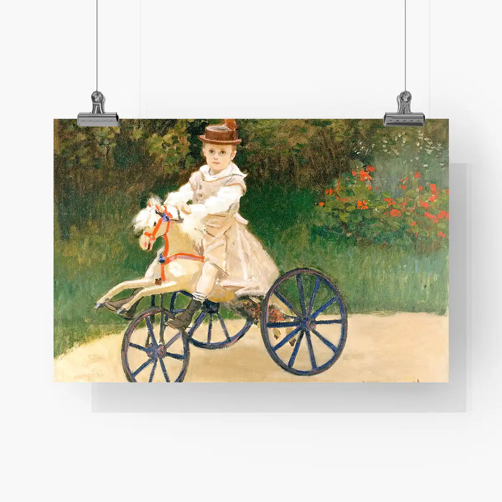 Jean Monet on His Hobby Horse printable by Claude Monet - Printable.app