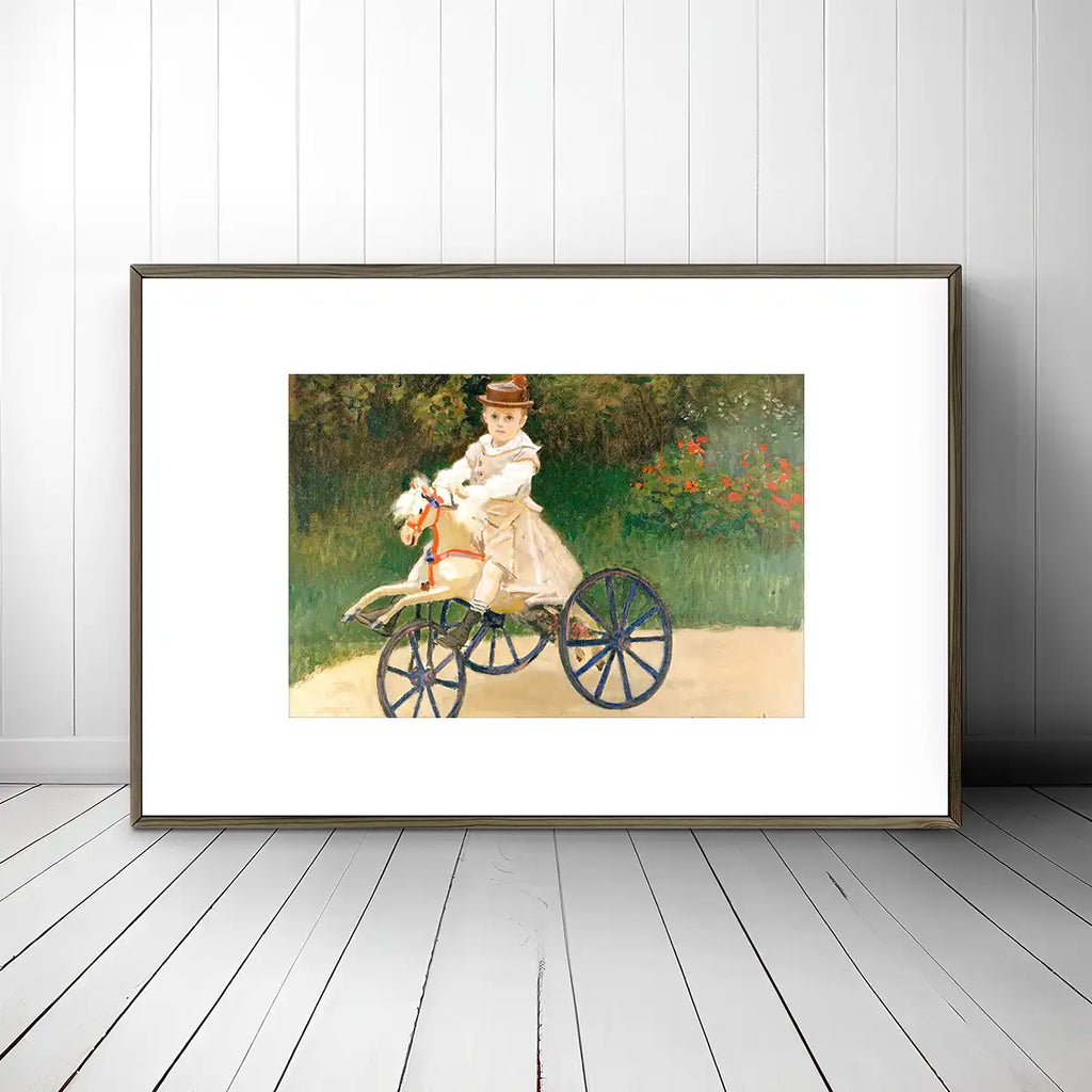 Jean Monet on His Hobby Horse printable by Claude Monet - Printable.app