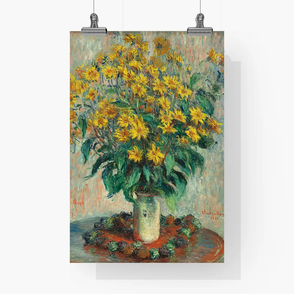 Jerusalem Artichoke Flowers printable by Claude Monet - Printable.app