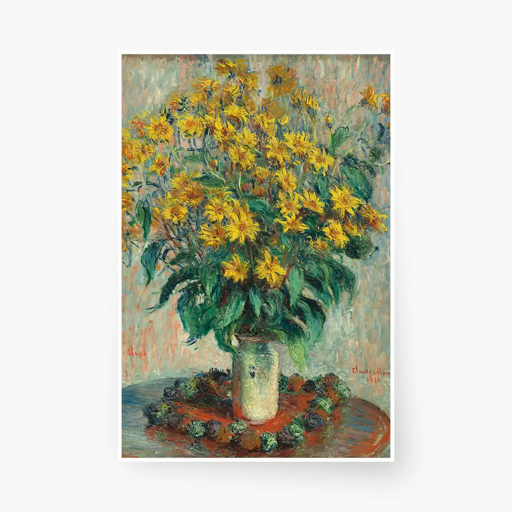 Jerusalem Artichoke Flowers printable by Claude Monet - Printable.app