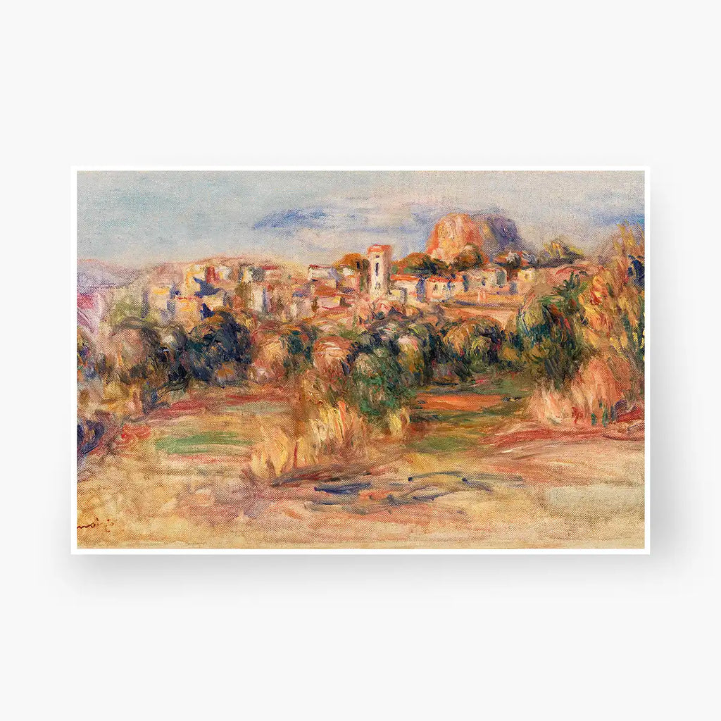 Landscape, La Gaude (Paysage, La Gaude) printable by Pierre-Auguste Renoir - Printable.app