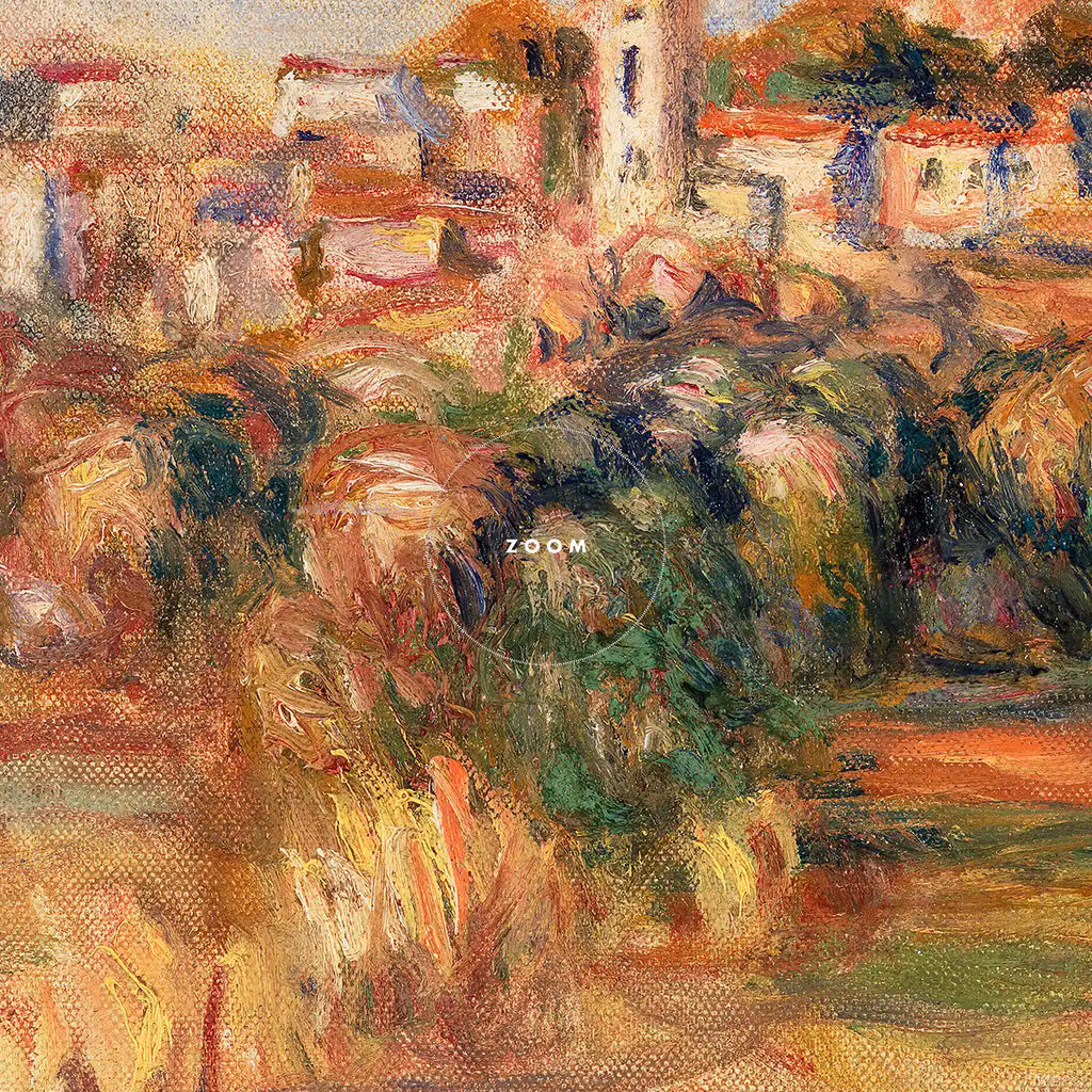 Landscape, La Gaude (Paysage, La Gaude) printable by Pierre-Auguste Renoir - Printable.app