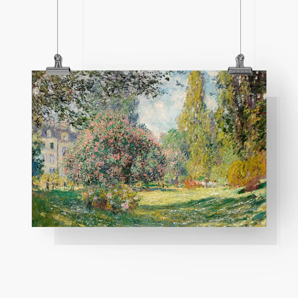 Landscape: The Parc Monceau printable by Claude Monet - Printable.app