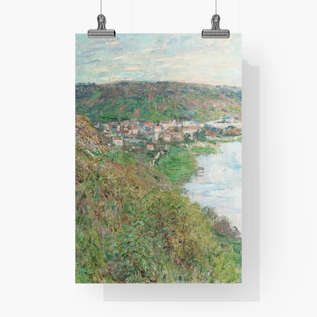 Landscape View of Vétheuil printable by Claude Monet - Printable.app