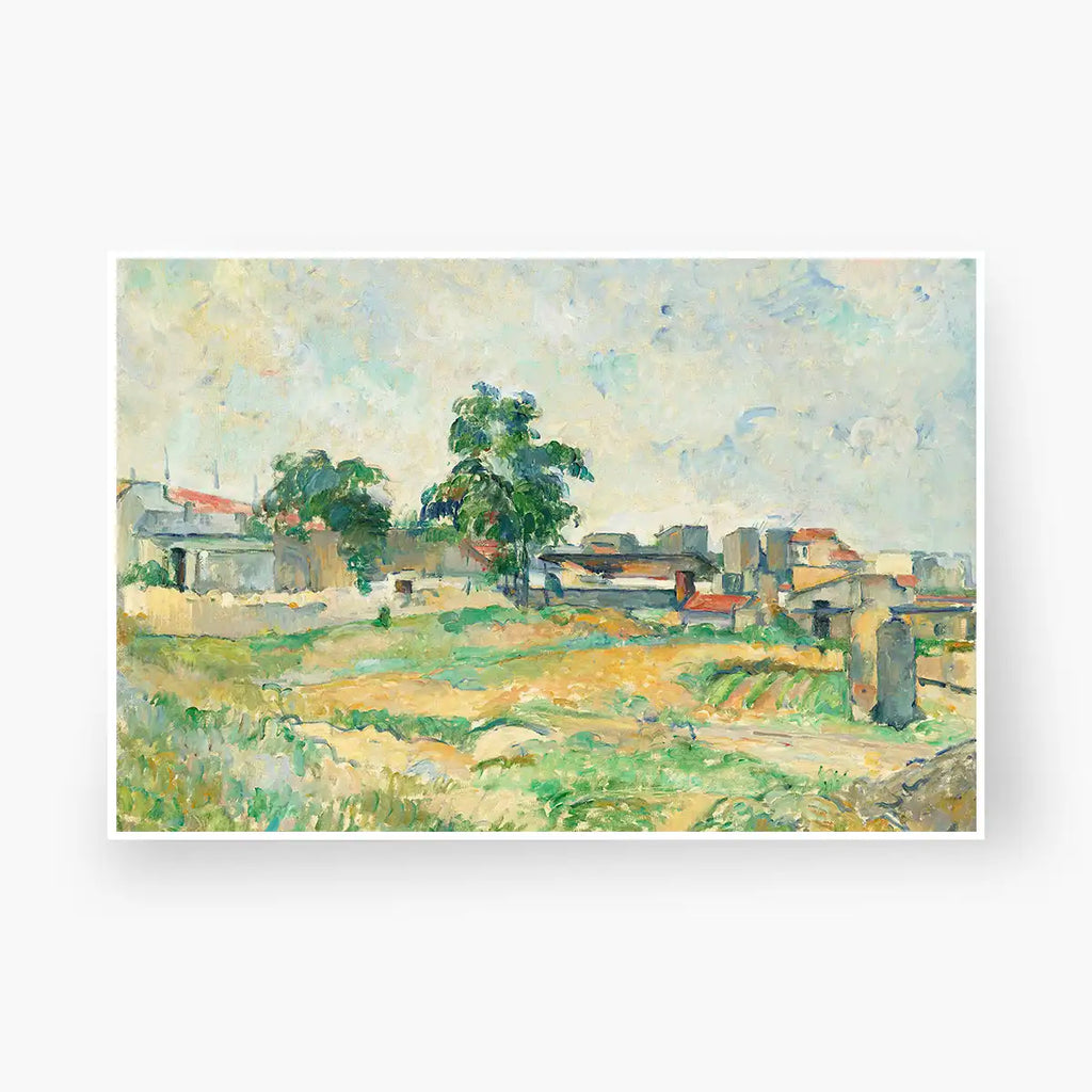 Landscape near Paris printable by Paul Cézanne - Printable.app