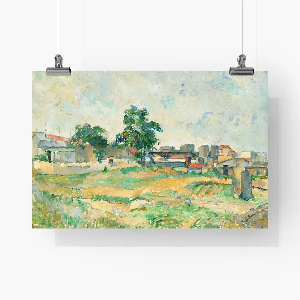 Landscape near Paris printable by Paul Cézanne - Printable.app