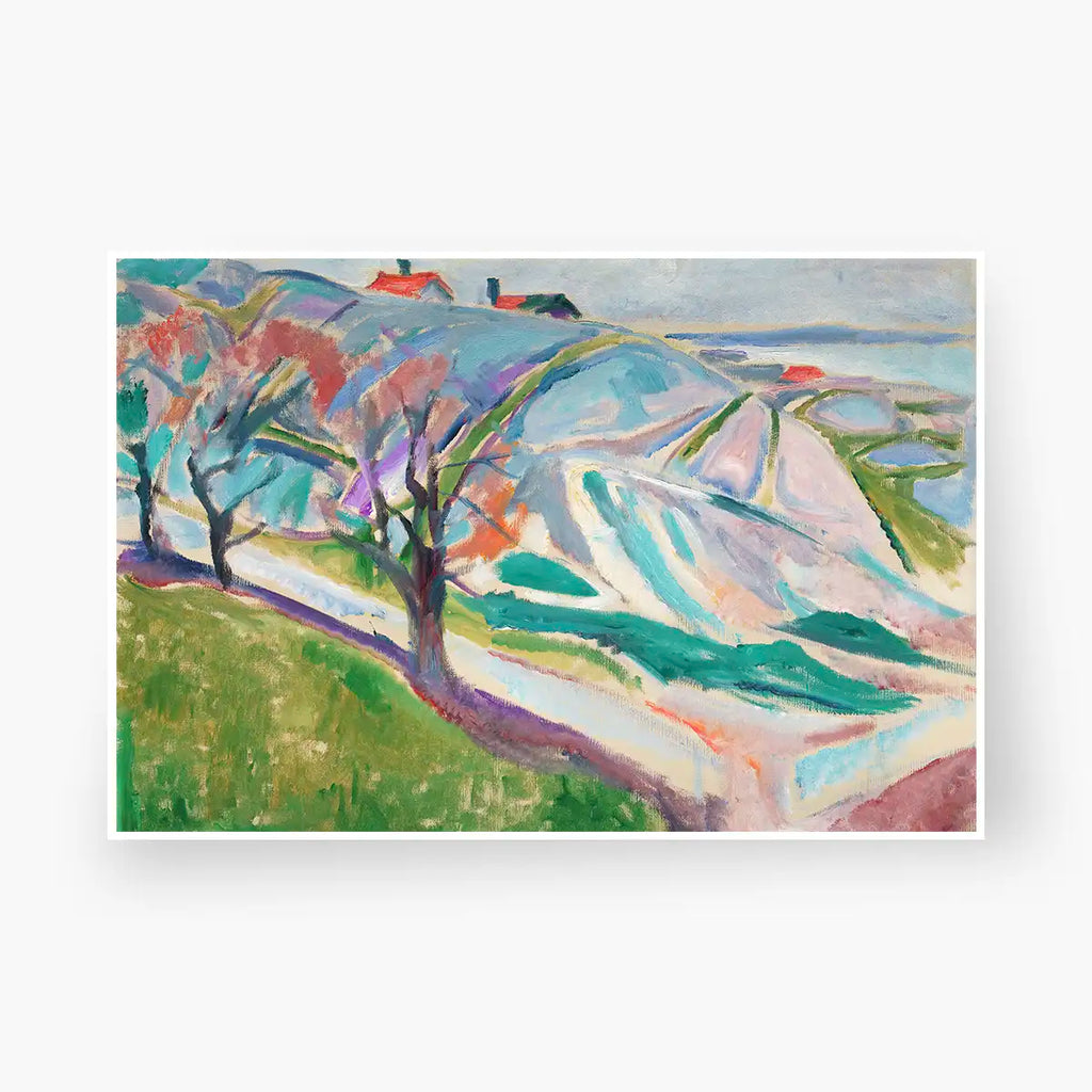 Landscape of Kragerø printable by Edvard Munch - Printable.app