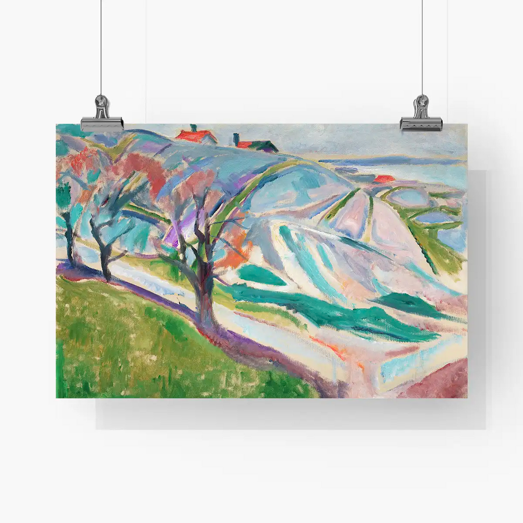 Landscape of Kragerø printable by Edvard Munch - Printable.app