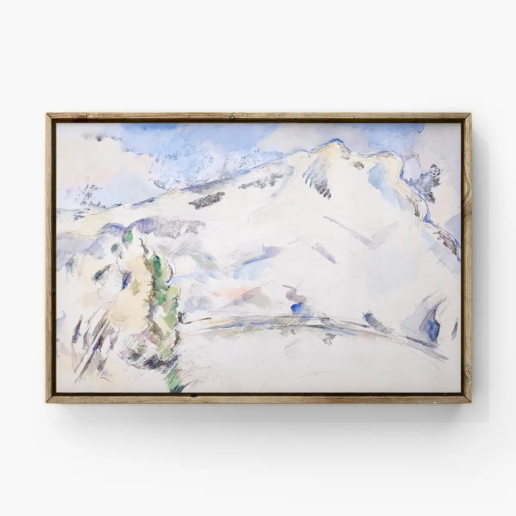 Landscape of Mont Sainte-Victoire (La Montagne Sainte-Victoire) printable by Paul Cézanne - Printable.app