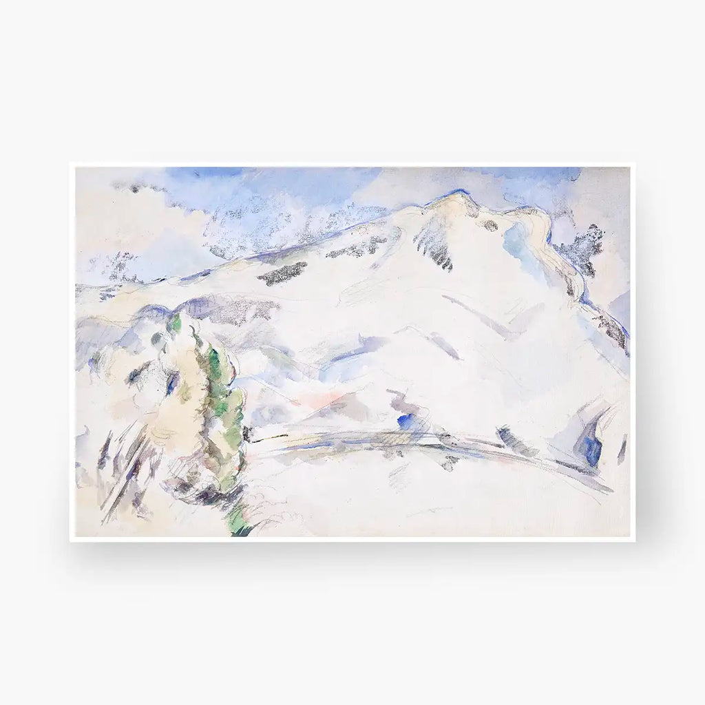 Landscape of Mont Sainte-Victoire printable by Paul Cézanne - Printable.app
