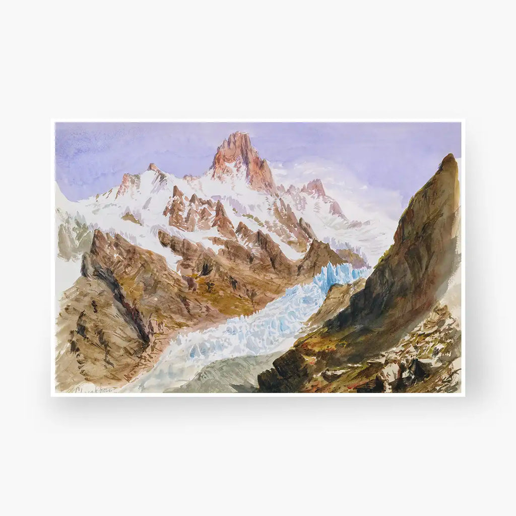 Landscape of Schreckhorn, Eismeer printable by John Singer Sargent - Printable.app
