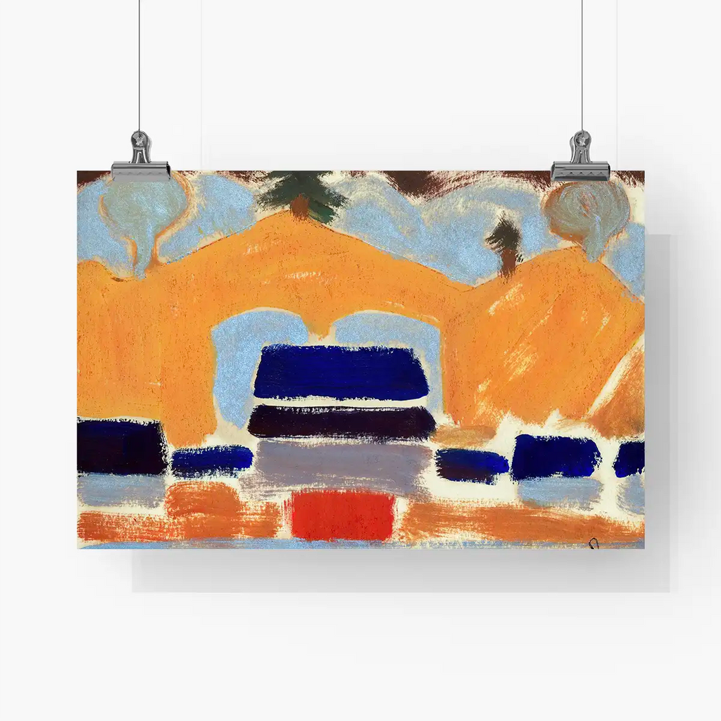 Landscape with Houses printable by Arthur Dove - Printable.app