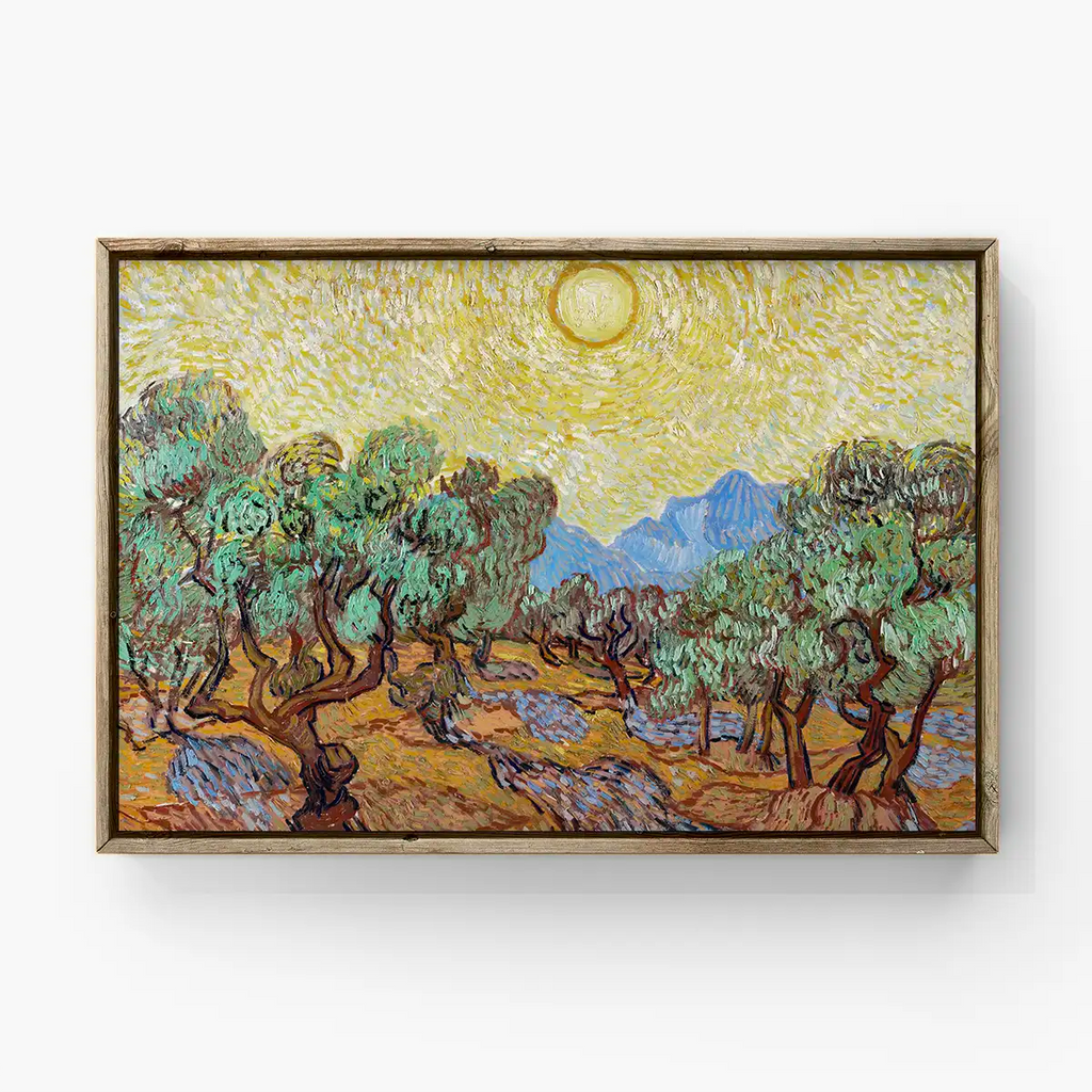 Landscape with Olive Trees printable by Vincent van Gogh - Printable.app