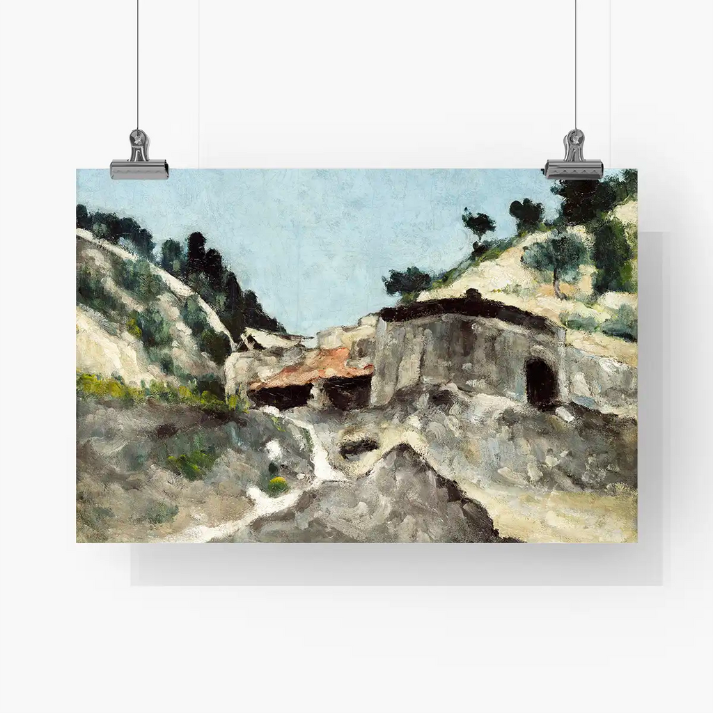 Landscape with Water Mill printable by Paul Cézanne - Printable.app